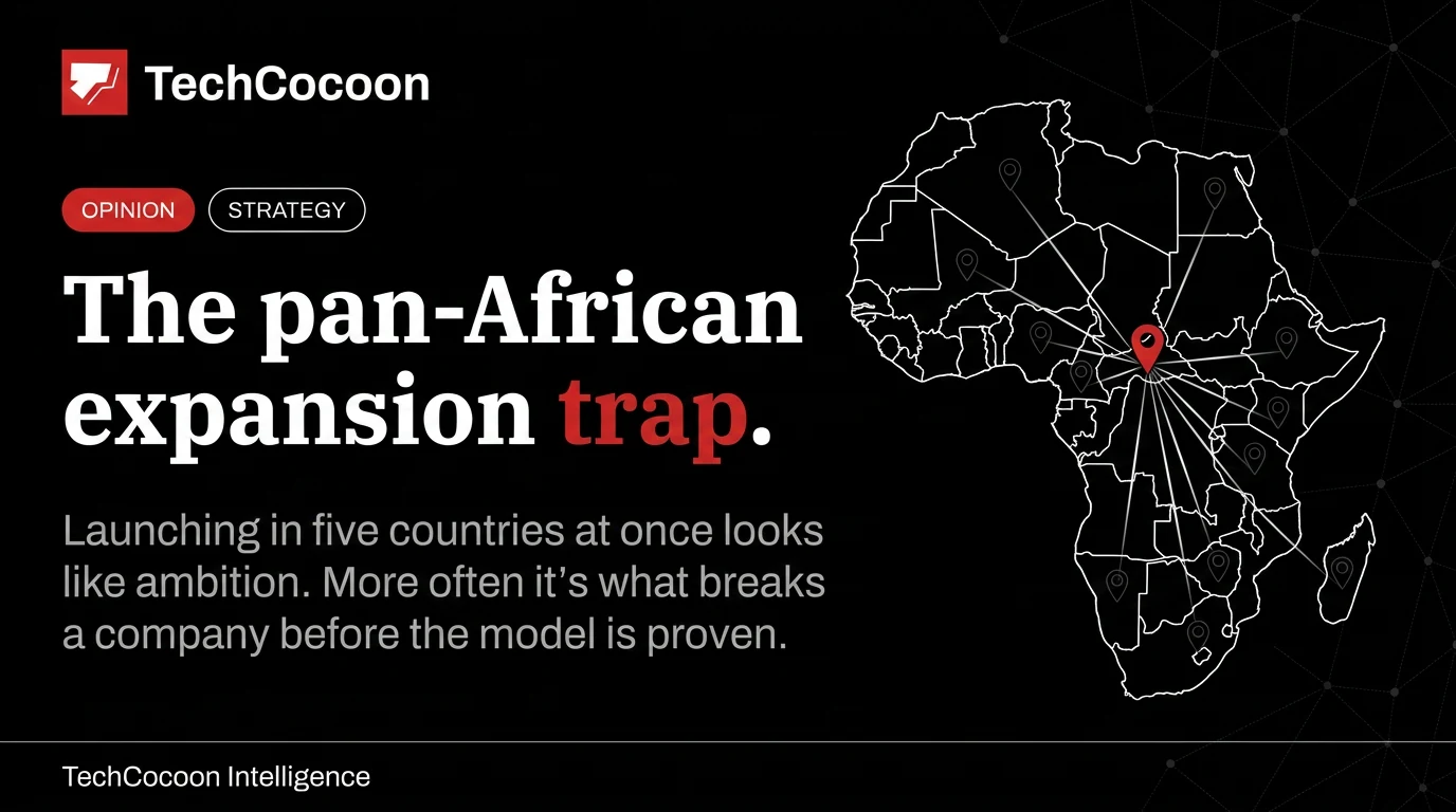 A map of Africa with pins marking multiple country markets